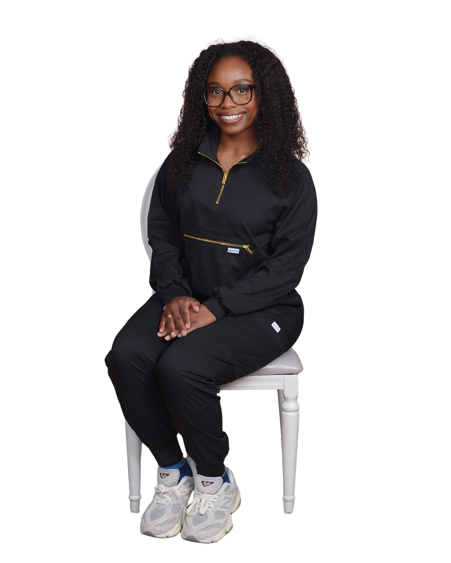 Black ScrubsVine Urban Flex Scrub Set