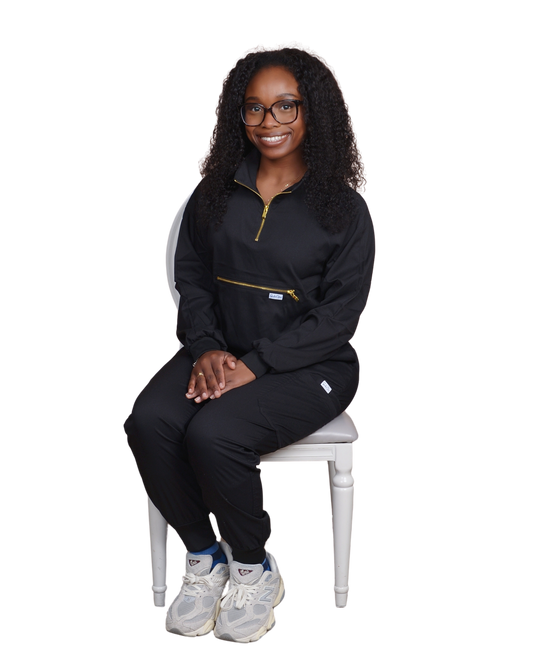 Black ScrubsVine Urban Flex Scrub Set