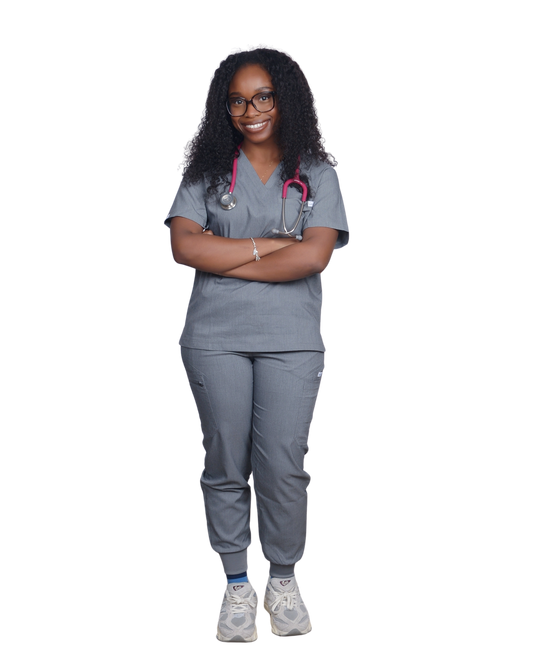 Black ScrubsVine Flex Scrub Set